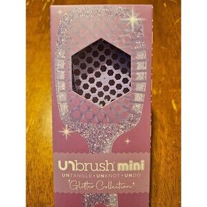 New UNbrush Mini Unbrush Purple Sparkly Glitter Collection FHI Heat